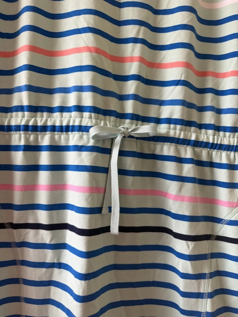 Talbots striped sleeveless dress, mint stripe - Picture 3 of 8